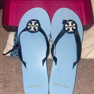 Brand new Tory Burch flip flops.